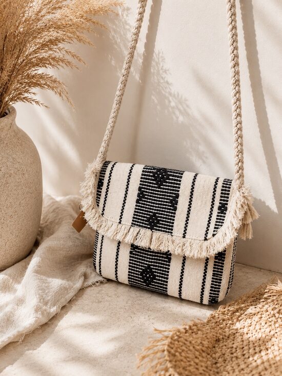 Boho Fringe Crossbody Tas