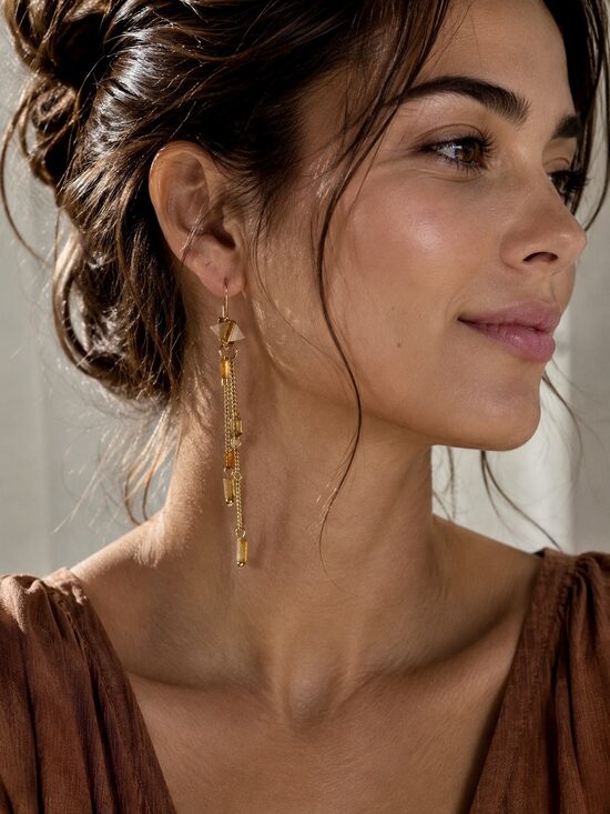  Isis Moonstone Cascade Earrings