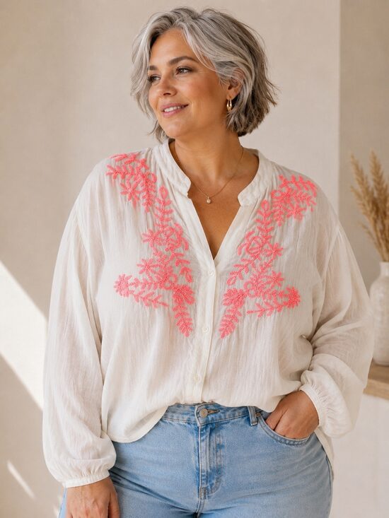 Neon Bloom Blouse 
