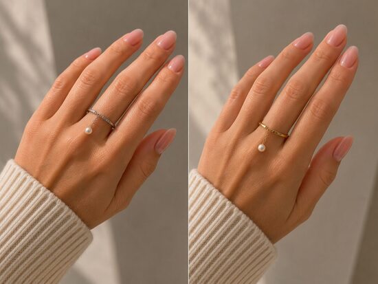 Ring met parel 