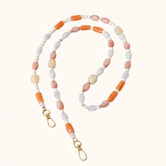 Meryn Long Phone Chain - Orange 
